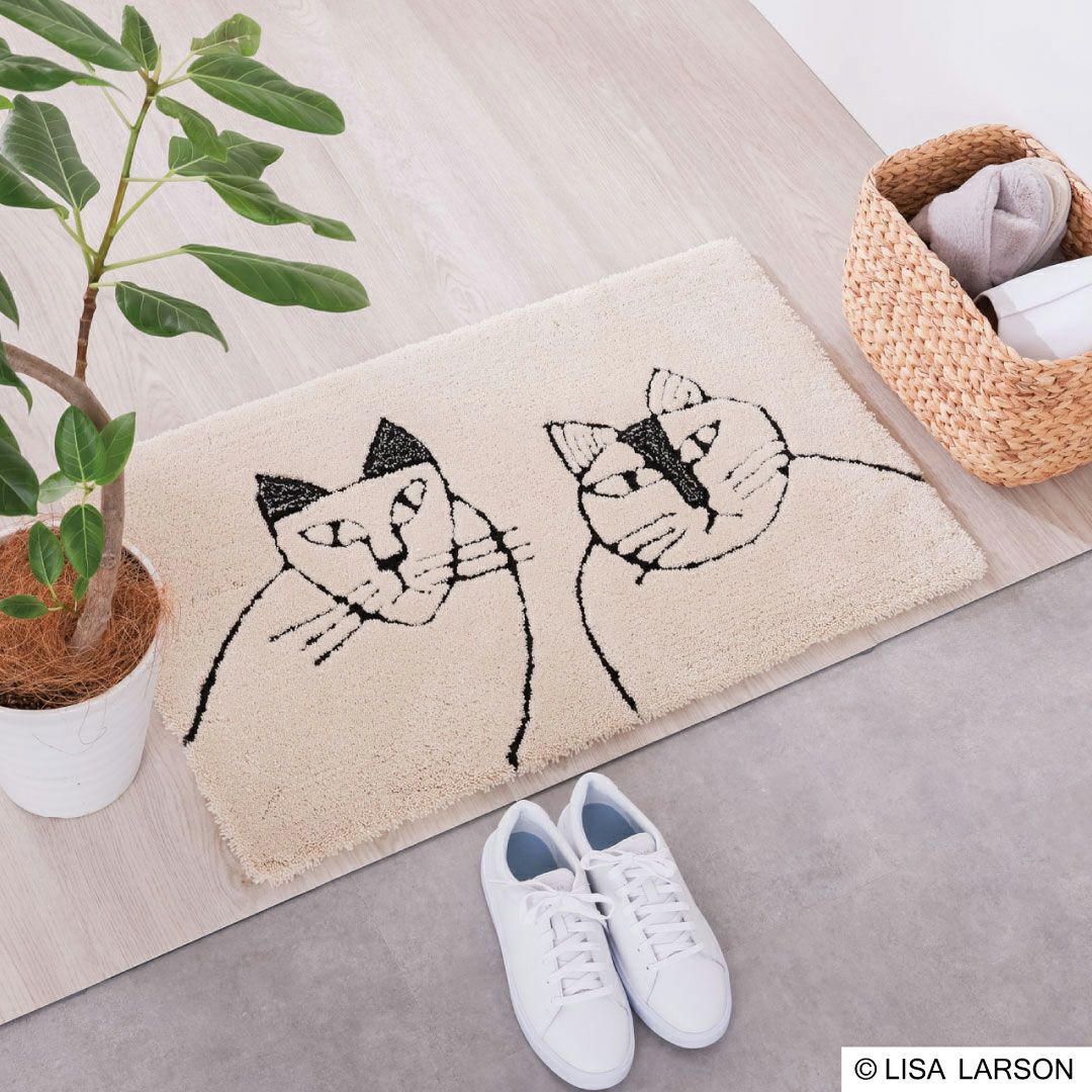 玄関マット スペンソンとシクステン 50×80cm リサラーソン 動物